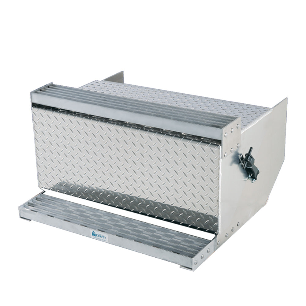 Side Pack Aluminum Battery Box with Steps