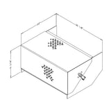 Side Pack Aluminum Battery Box No Steps