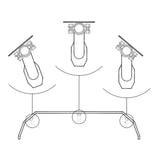 4" Adjustable Height E-Z Mount Powder Coated Fender Bracket