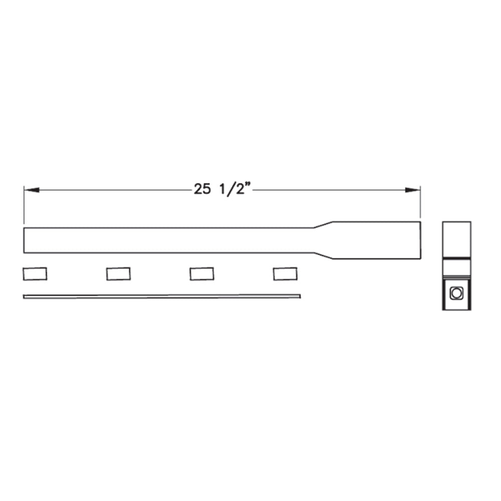 Merritt Chrome Plated Post Mount Fender Bracket
