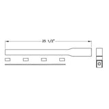 Merritt Chrome Plated Post Mount Fender Bracket