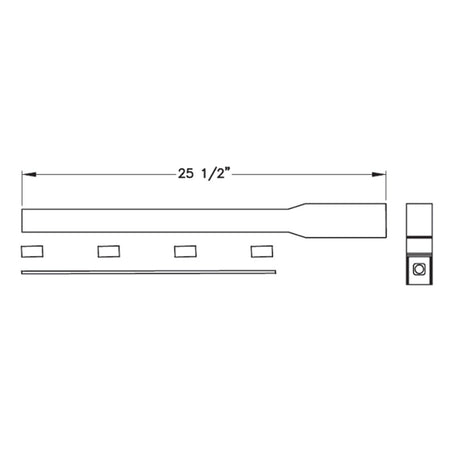 Merritt chrome plated post mount fender bracket