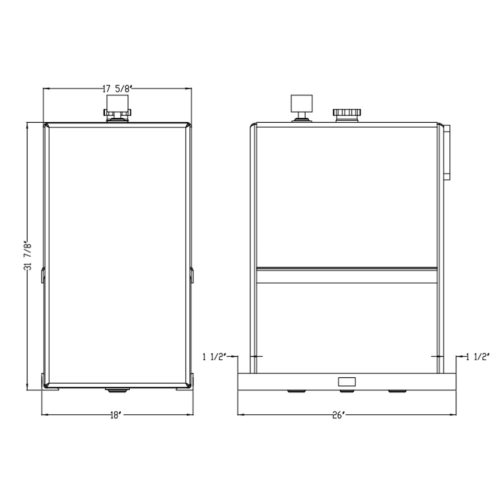 55-Gallon Aluminum Hydraulic Tank