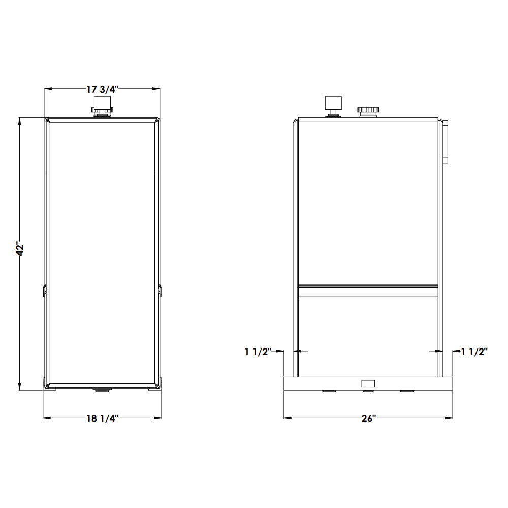 70 Gallon Aluminum Hydraulic Tank