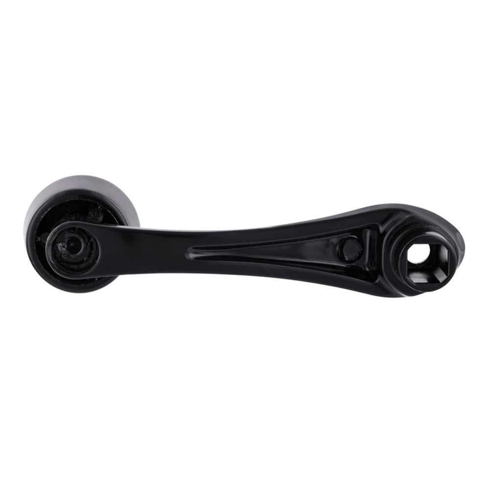 Black Die-Cast Window Crank with 3/8 Square Adapter