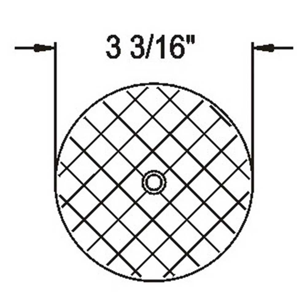 3-3/16" Round Center Bolt Reflector - 10 Pack