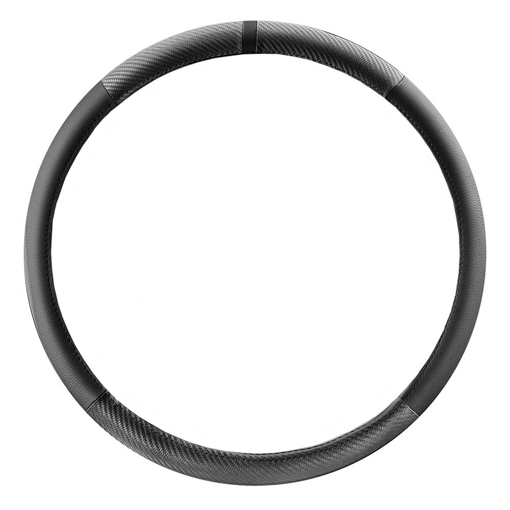 18" Two Tone Leather Steering Wheel Cover