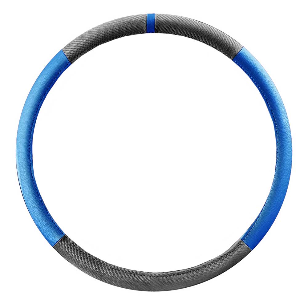 18" Two Tone Leather Steering Wheel Cover