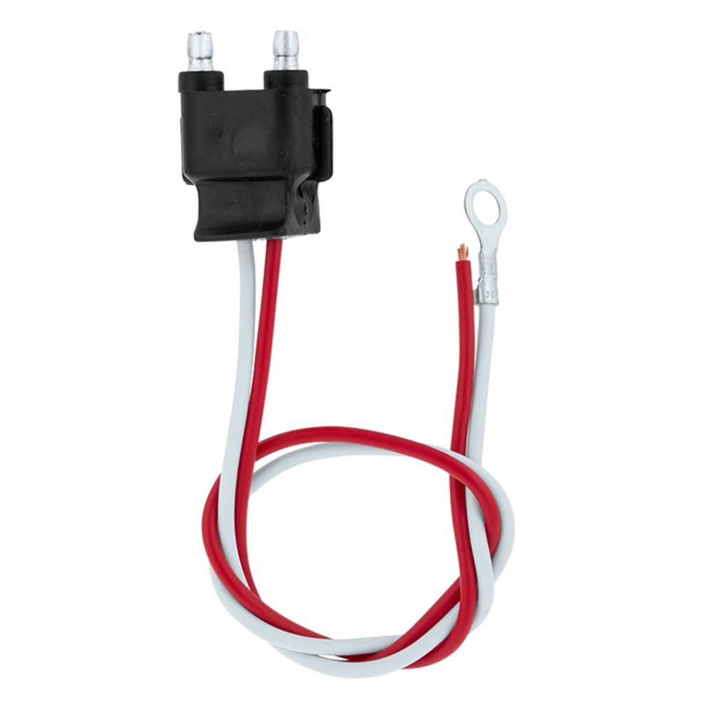 12" 2 Wire Pigtail with 2 Prong Straight Plug - 50 Pack