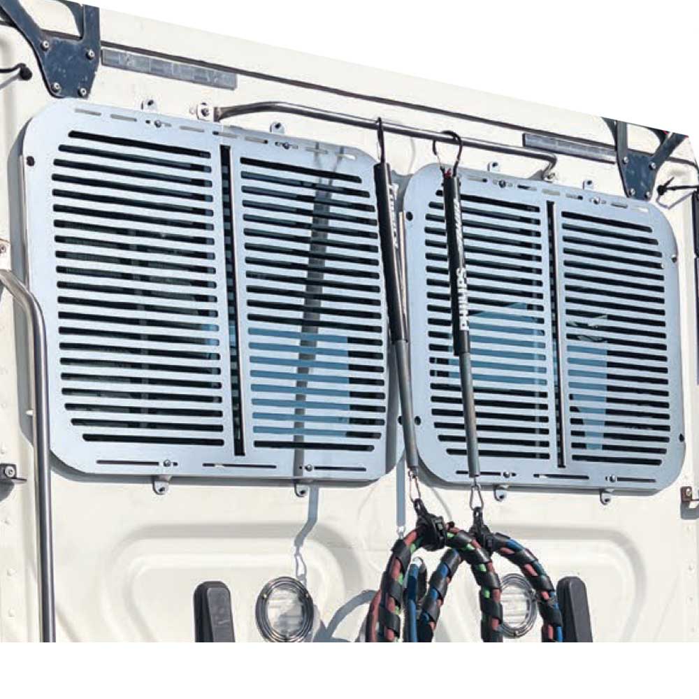 Freightliner Cascadia 2005+ Stainless Steel Window Guards - Pair