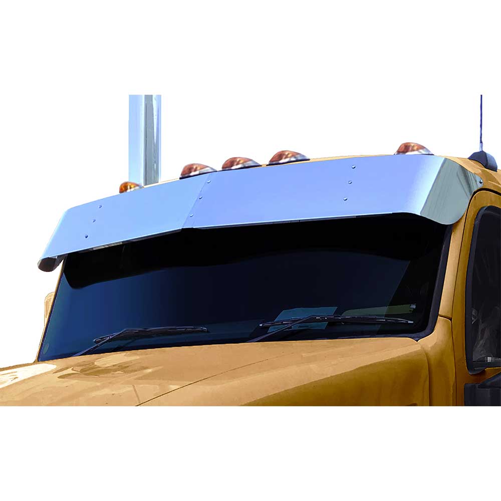 14-1/2" KW T680, T880 Day Cab 2013-2024 SS Drop Visor without Existing Visor