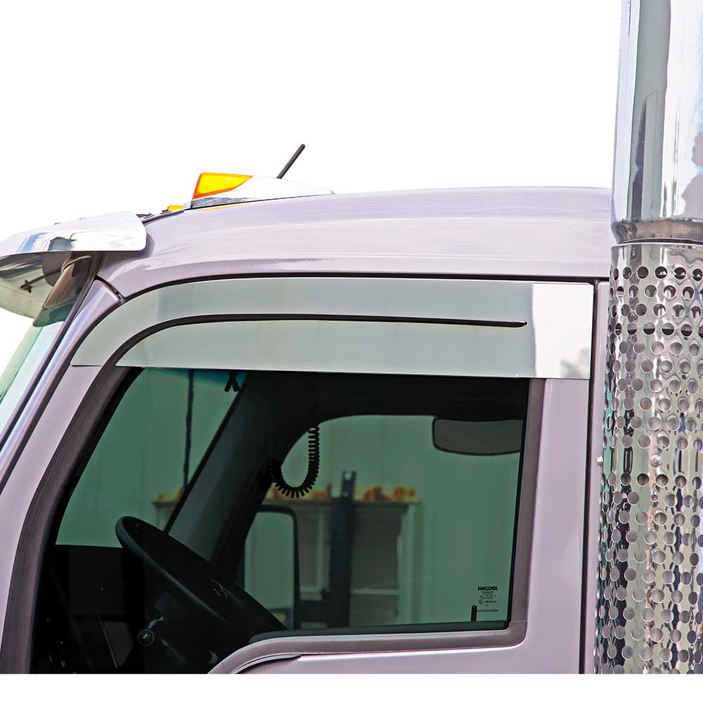 Stainless 6" Chop Top with Cut Out for 2013-24 Kenworth T680, T880
