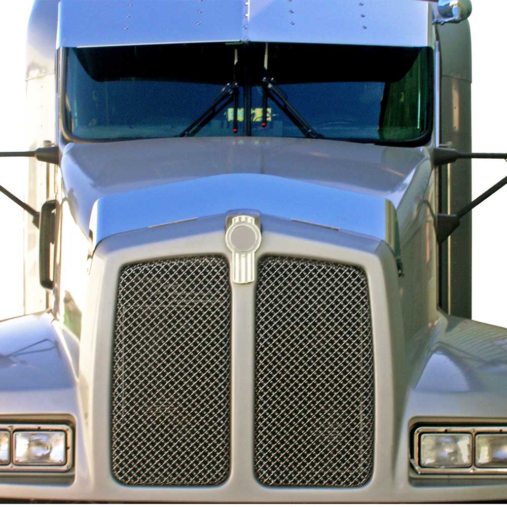 5" Stainless Steel Bug Shield for 1986 - 2007 Kenworth T600