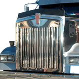 SS Grill Insert with 15 Vertical Bars for 1990 - 2024 Kenworth W900L