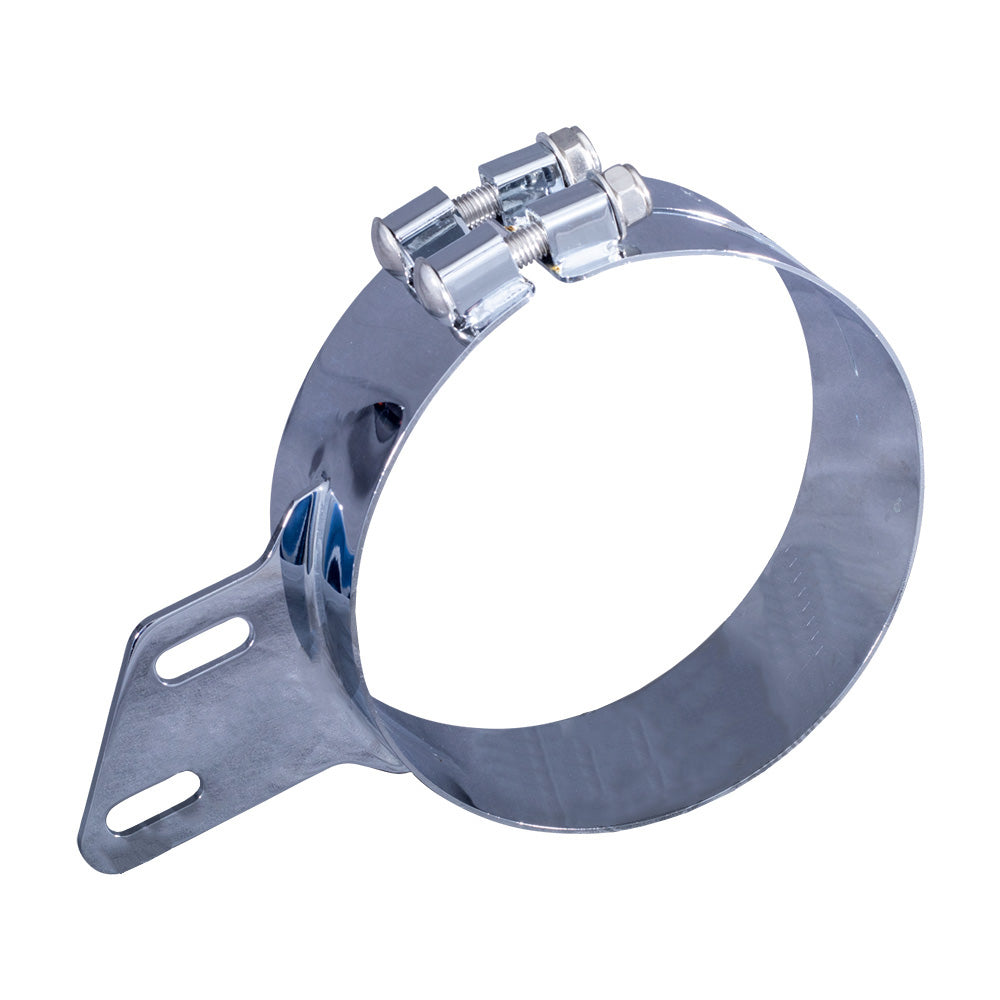 7"D x 3"W Offset Stainless Steel Peterbilt Exhaust Bracket
