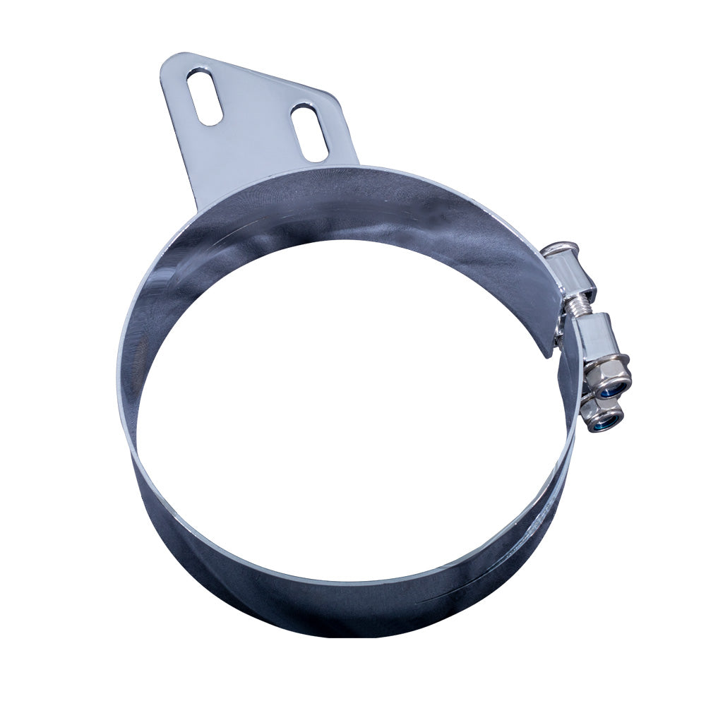 8"D x 3"W Offset Stainless Steel Peterbilt Exhaust Bracket