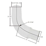 6" - 5" Peterbilt 359 68 Degree Chrome Elbow
