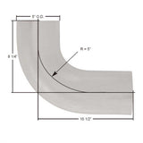 5" Freightliner 90 Degree Aluminize Elbow OEM 04-09586-013