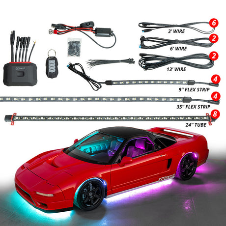Xkmax interior, wheel and under glow kit