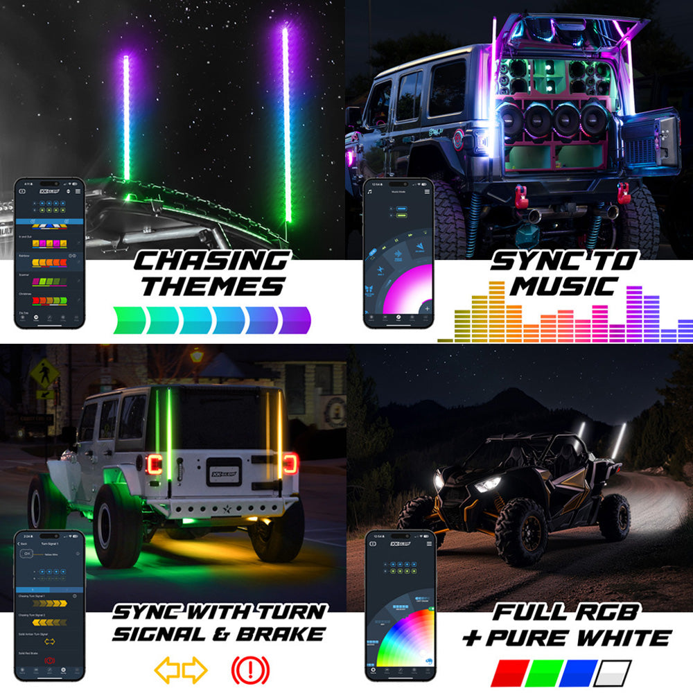 XKMax 48" LED Whip Kit