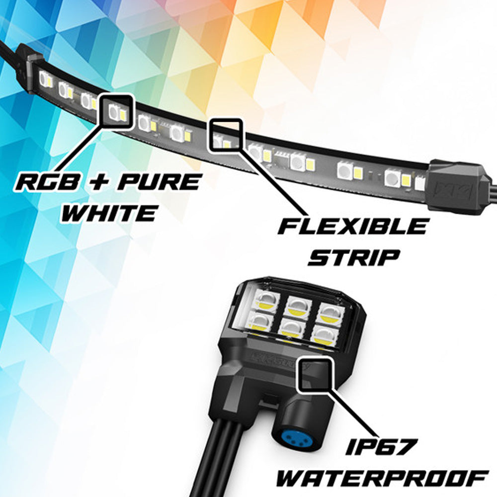 Ten Piece XKMax Engine and Under Glow Motorcycle Light Kit