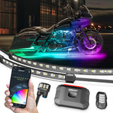 Ten Piece XKMax Engine and Under Glow Motorcycle Light Kit