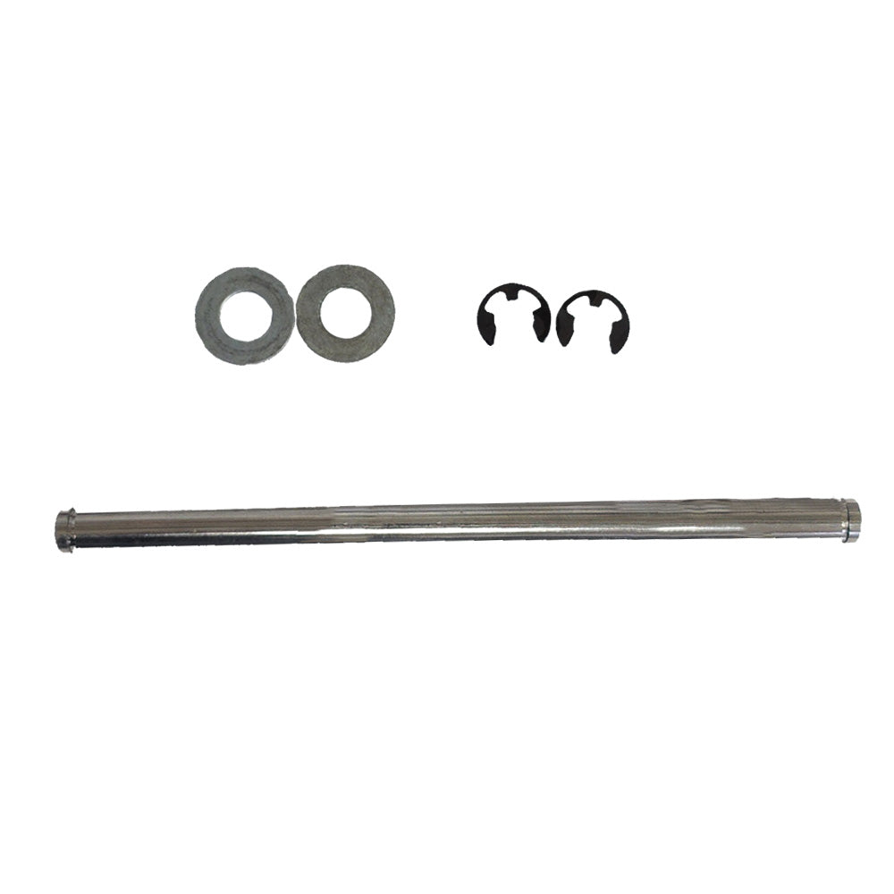 Stainless Steel Rod with Upper Pivot Clips and Washers