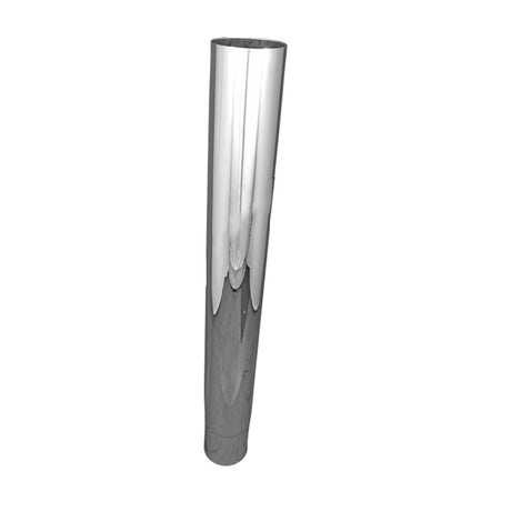 7"D X 52"L chrome center spool plain end