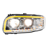 Peterbilt 388, 389, 567 Projection Headlight with LED Turn Signal & Position Light Bar