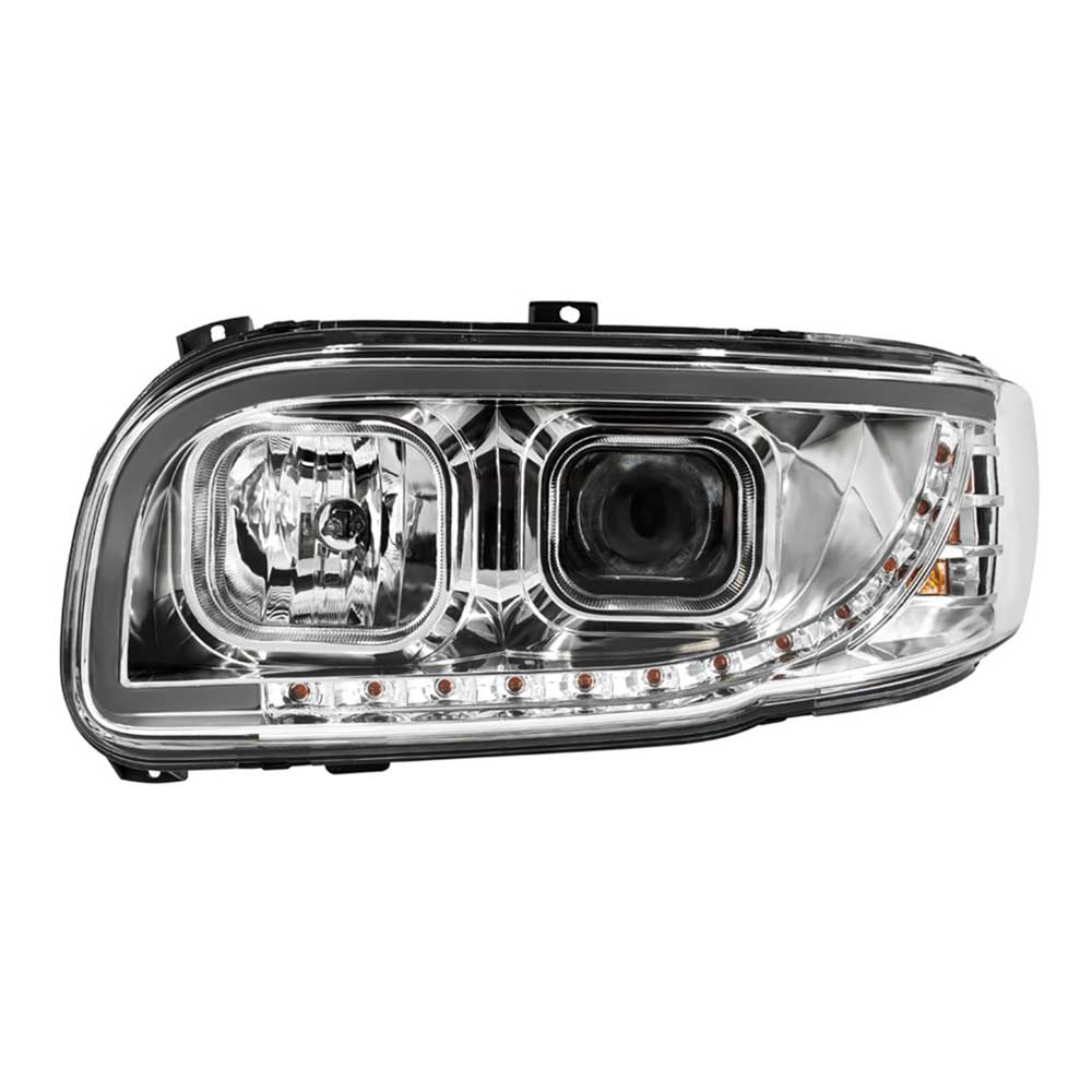 Peterbilt 388, 389, 567 Projection Headlight with LED Turn Signal & Position Light Bar