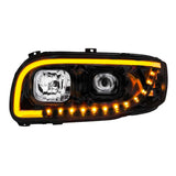 Peterbilt 388, 389, 567 Projection Headlight with LED Turn Signal & Position Light Bar
