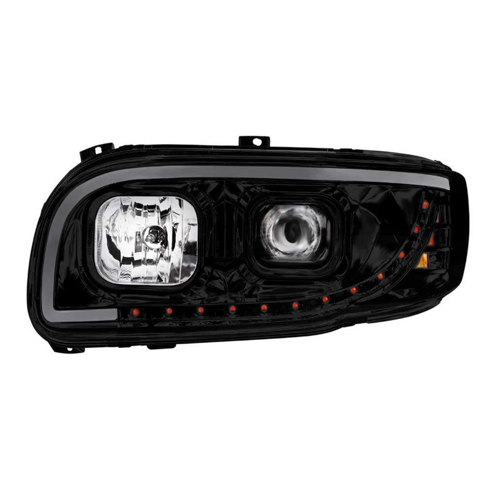 Peterbilt 388, 389, 567 Projection Headlight with LED Turn Signal & Position Light Bar