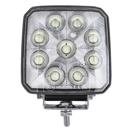 4" High power 9 LED work, flood light, close-up