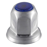 33mm x 2" Chrome Steel Reflector Nut Cover with Flange - Push On