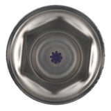 33mm x 2" Chrome Steel Reflector Nut Cover with Flange - Push On