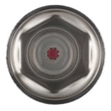 33mm x 2" Chrome Steel Reflector Nut Cover with Flange - Push On