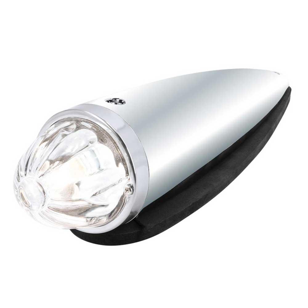 Chrome Die Cast Torpedo Cab Light with Watermelon Glass Lens & 1156 Bulb