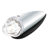Chrome Die Cast Torpedo Cab Light with Watermelon Glass Lens & 1156 Bulb