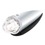 Chrome Die Cast Torpedo Cab Light with Watermelon Glass Lens & 1156 Bulb