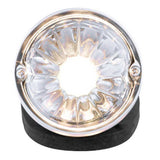 Chrome Die Cast Torpedo Cab Light with Watermelon Glass Lens & 1156 Bulb