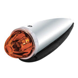 Chrome Die Cast Torpedo Cab Light with Watermelon Glass Lens & 1156 Bulb