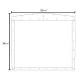 Grill SS Insert with 16 Louvers 1987 - 2015 Kenworth T800 Wide Hood