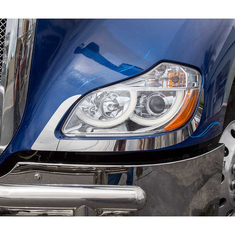 Kenworth T680 2013-2021 stainless steel fender guards for semi trucks