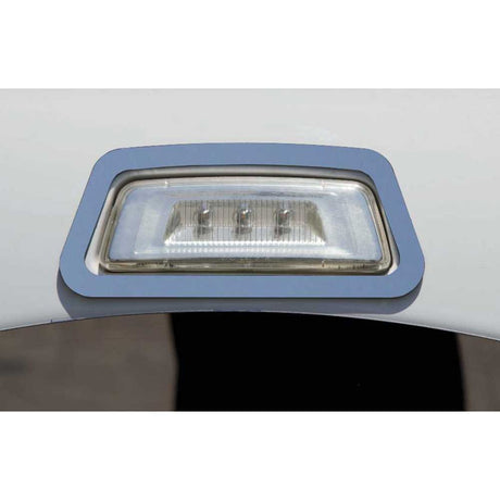 Fender light stainless surround 2011-24 Kenworth T680, T700, T880, close-up