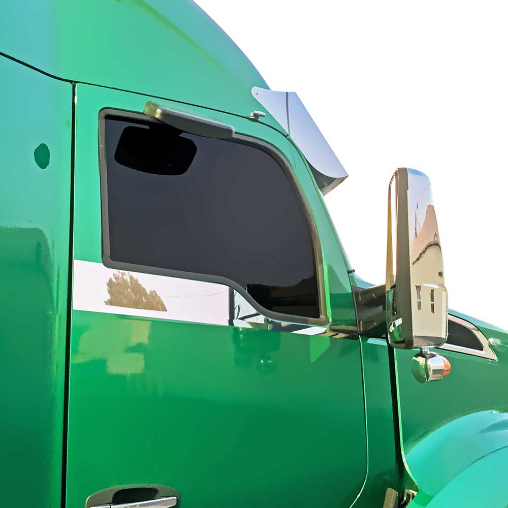 Stainless Daylight Door Trim for 2013-2024 Kenworth T680
