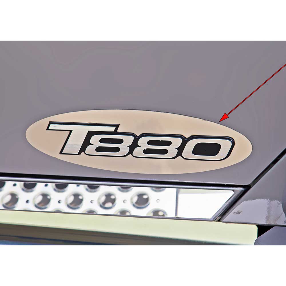 Door Emblem Oval Stainless Steel Trim 2014 - 2024 Kenworth T880