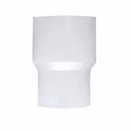 6"OD To 5"OD chrome reducer, close-up