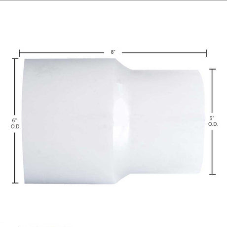 6"OD To 5"OD chrome reducer