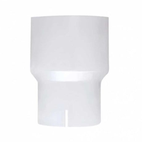 7"OD To 5"ID chrome reducer, close-up