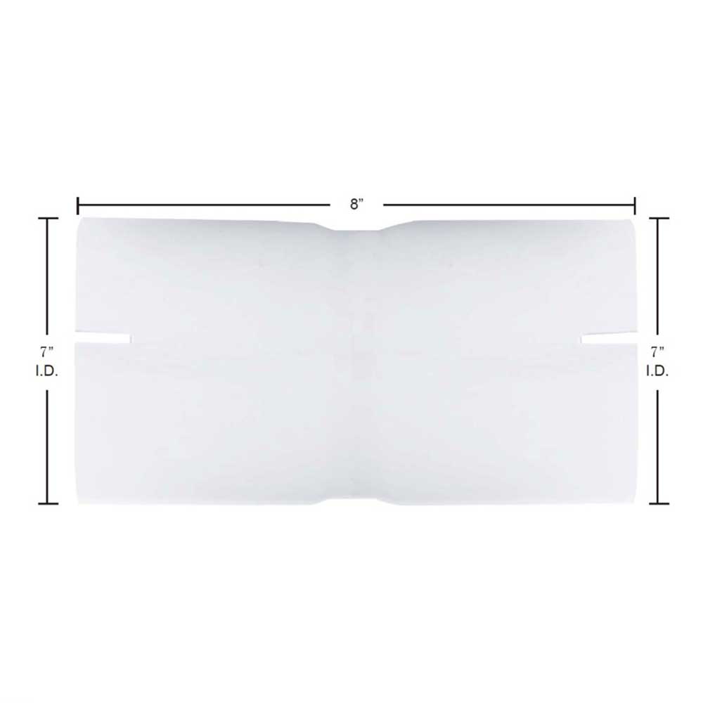 7"ID x 8"L Aluminized Straight Exhaust Connector